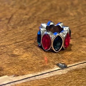 Brighton red and green sparkly charm